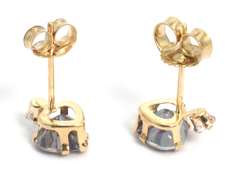 Mystic Topaz Stud Earrings in Gold