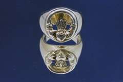 Celtic Claddagh Ring in Sterling