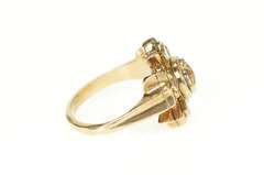 14K Yellow Gold Ornate Sigma Nu Fraternity Snake Star Enamel Ring