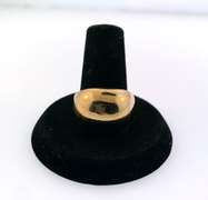 Classic Men's 14kt yellow gold dome ring