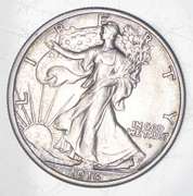 1916-D Walking Liberty Half Dollar
