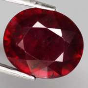 Deep blood red 5.22ct oval cut Ruby