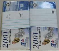2 each  2001 Unc Mint Set