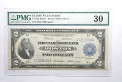 VF30 1918 $2 National Currency Note Boston, MA - FR#749 - Graded PMG