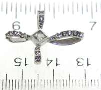 Lot of 4 Sterling Silver Cross Pendants