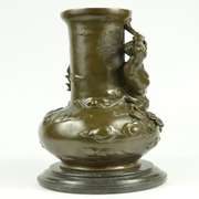 Nude Man Bronze Vase Sculpture