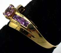 Lovely Amethyst Ring in 14KT Yellow Gold