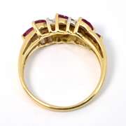 Marquise Ruby& Diamond Ring