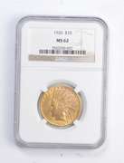 MS62 1926 $10.00 Indian Head Gold Eagle - Graded NGC