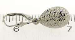 Lot of 2 Pairs of Diamond Cut Dangle Earrings