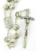 Extra Long Italian Rose Bead Rosary