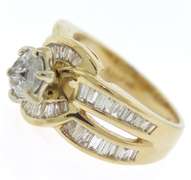 Charming Marquise Cluster w Channel Set Ring