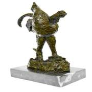 Rooster Farm Bronze Figurine