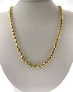 Perfect 14kt yellow gold rope chain
