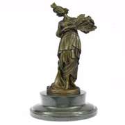 Feather Gown Bronze Sculpture