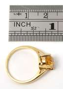 Pleasing Oval Yellow Topaz Ring