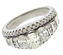 Glowing 2.25cts Diamond Wedding Ring