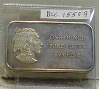 1 oz Sil Ingot Indian