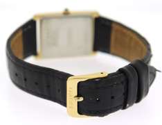 Seiko Tank Rectangle Gold Plated Quartz Watch