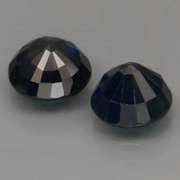 Heated Only! 3.38ct midnight blue Sapphire set