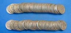 Two Rolls of Buffalo Nickels, Full Date Partial Horn Reverse