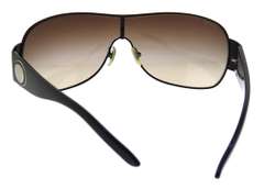 Versace Black Metal Acetate Medusa Sunglasses
