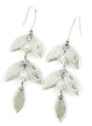Silpada Long Sterling Leaf Earrings