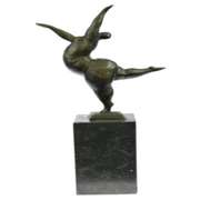 Abstract Ballerina Bronze Figurine
