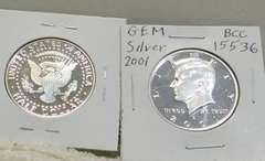 2 ea 2001 Sil PRF Kennedy Hf, Gem Cam