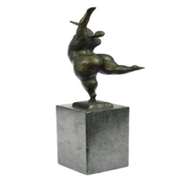Abstract Ballerina Bronze Figurine