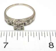 Ornate Enhanced Mounting Diamond Ring, 14KT