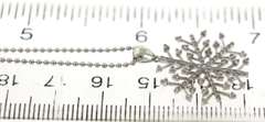 Charming Diamond Snowflake White Gold Necklace