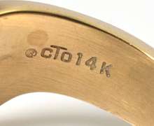 Designer Rocco Diamond Band Ring in 14KT Yellow Gold