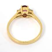 Reddish Pink Tourmaline Ring