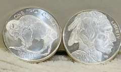 1 oz Sil Round Unc Indian/Buffalo
