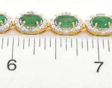 Darling Emerald & Diamond Necklace in Vermeil