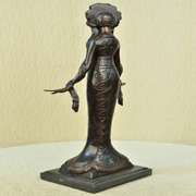 Native American Indian Girl Bronze Sculpture