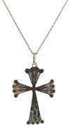 925 Sterling Silver Cross Necklace & Earrings