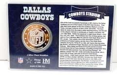 Dallas Cowboys NFL Silverplated Medallion & Card