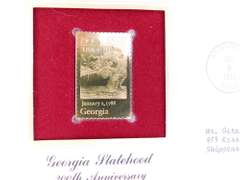 6 Statehood  1988 1st Day Issues & 22KT Stamps
