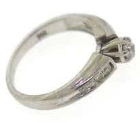 Dazzling 14kt WG Diamond with Channel Set Sides Ring