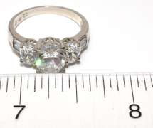 Dazzling CZ Ring in White Gold