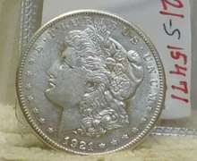 1921 Morgan Dollar, circulated