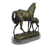 Bronze Marble Western Statue Horse Farm Sculpture LARGE