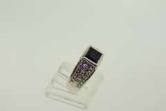 Sterling Silver Oval Shaped Aquamarine Ring