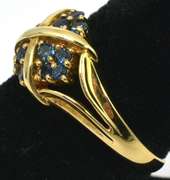 Inviting Sapphire Ring in 14KT Yellow Gold