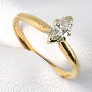 Sweet 1/4 Ct. Marquise Diamond Ring