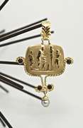 Fabulous Bold Byzantine-Inspired 14K Pendant