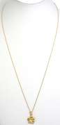 14KT Flower Pendant & Chain