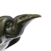 Vulture Bronze Sculpture on Marble Base Figurine
